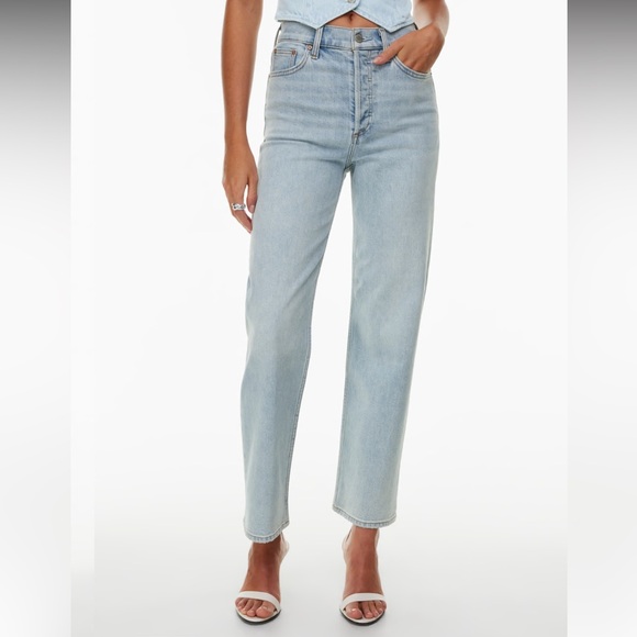 DENIM FORUM ARLO HIGH RISE STRAIGHT JEAN - Picture 4 of 5